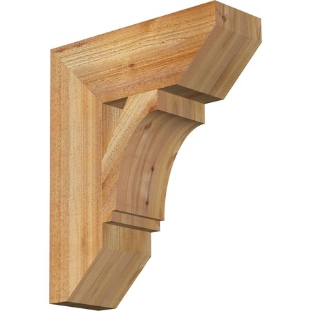 Ekena Millwork Imperial Slat Rough Sawn Bracket, Western Red Cedar, 6"W x 18"D x 22"H BKT06X18X22IMP06RWR